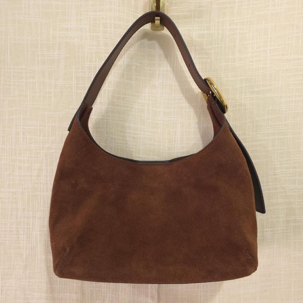 Madewell The Sculptural-Buckle Shoulder Bag - Soft Mahogany